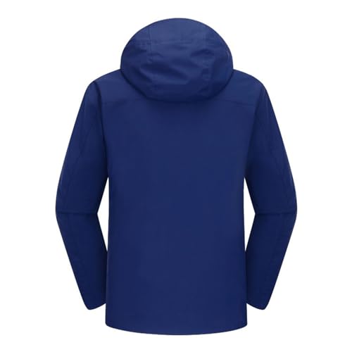 Rain Jacket for Women Waterproof Warm Windbreaker Jackets Removeable Hood Raincoat with Pockets Plus Size Hiking Coat3