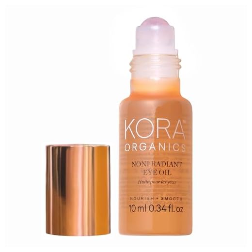 KORA Organics Noni Radiant Hydrating Eye Oil | Smooth & Tone | Certified Organic | Cruelty Free | 0.34 fl oz
