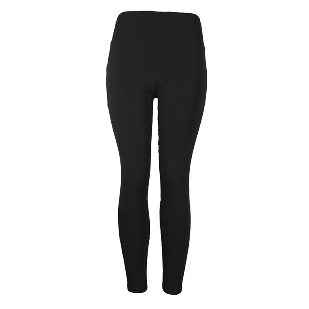 Workout Leggings Gym Sportswear Yoga Pants Fitness Tights Trouser Black M-image-17
