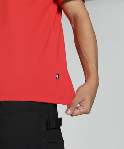 Image of Puma Men Cotton Solid Regular Fit T-Shirt