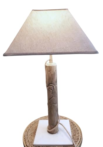 Lampe en bois flotté Atelier Gallina pour salon chaleureux