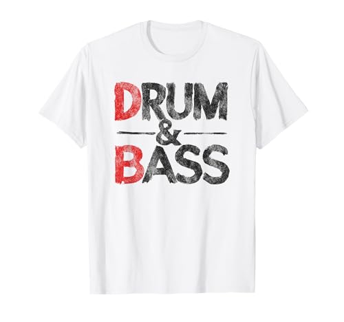 Funny Drum And Bass Rum & Ass Vintage Maglietta