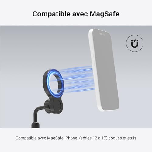 Support téléphone compact magnétique pour trépied vidéo en voyage - 3