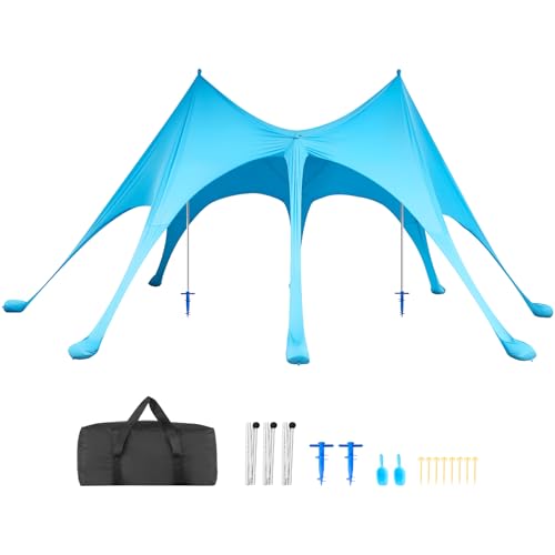 VEVOR Beach Tent Sun Shelter with Accessories