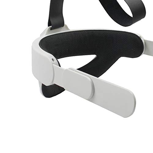 Faixa de cabeça ajustável compatível com Oculus Quest 2, alça de cabeça protetora confortável reduz