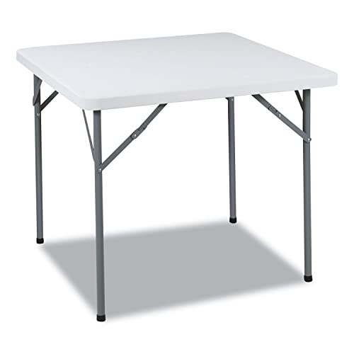 Iceberg 65253 IndestrucTable Classic Folding Card Table, 34" Square, Platinum Granite