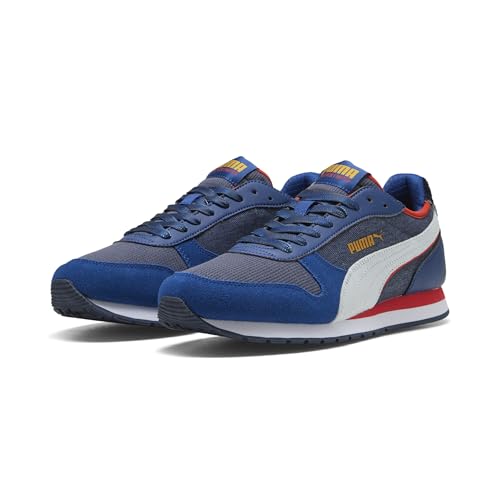 PUMA Erwachsene St Miler Retro Run Sneakers 43, Navy White Clyde Royal Fierce Red Blue