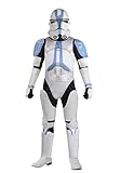 Deluxe Star Wars Clone Trooper Costume for Kid's - Jumpsuit, Armor, Hood, Gloves & Mask - Boy's Star Wars Halloween Outfit Small