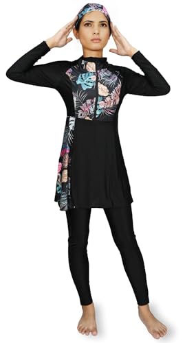 Burkini floral à jupe pour vos vacances d'été et baignades en famille