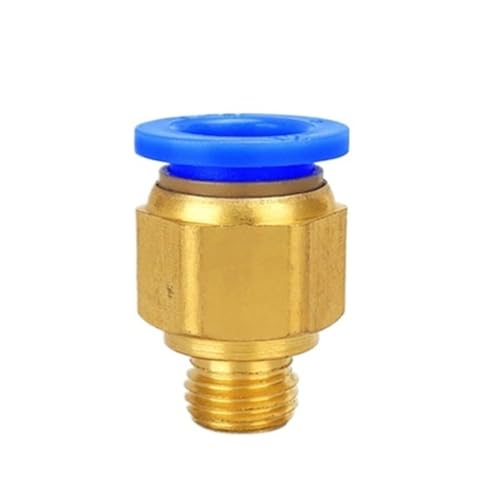Conector de aire neumático con rosca de 1/4 para mangueras y tuberías de 8mm 2