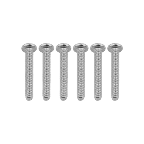 6Pcs Stainless Steel Saddle Intonation Screws for Guitar