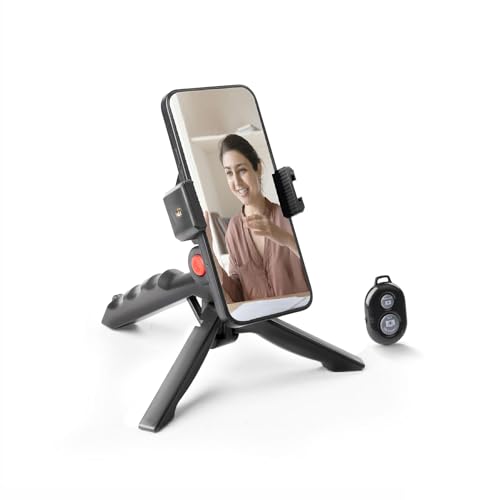 Image of Lightweight & Portable Mini Tripod, Ideal for Smartphones, Action Camera, DSLR & Camera for Comfortable & Longer Duration Shoot, with Smartphone Mount & Shutter Remote