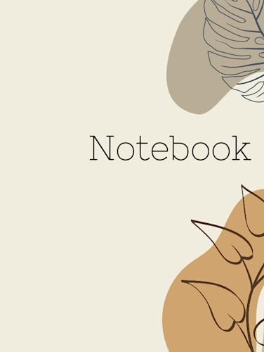 Carnet de notes ligné au design abstrait chic pour les écrits du quotidien