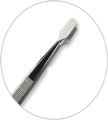 Calsgkspray 1Pc Silver Stainless Steel Stamp Tweezers Tongs With Flat Tips For Philately Stamps Collector Craft Hobby Hand Tools Durable Stamp Tweezers Philately Stamps Collector Hand Tools Industrial Tweezers thumb #4