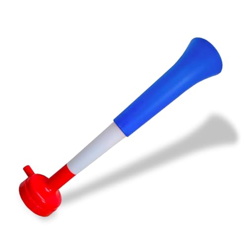 FUN FAN LINE - 3er-Pack Vuvuzela-Trompeten DREI Teilen | Kompakte zerlegbare Hupe für Partys und Sportveranstaltungen | 98 DB Animation für Kinder und Erwachsene Leicht zu transportieren (Frankreich)