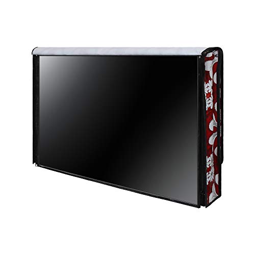 Image of DREAM CARE Double Use - Transparent & Printed Flap - 24 Inches LED TV Cover, Waterproof, Compatible for All Brands (LG, Samsung, Vu, Mi, Realme, TCL, Croma), SA61