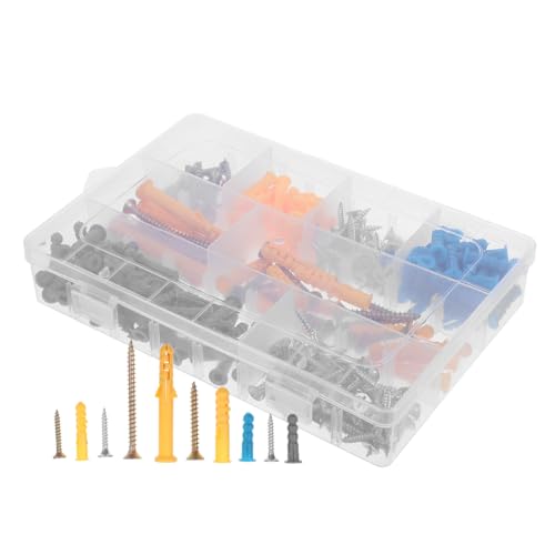 Cabilock Repair Kit 270pcs Wall Anchors Screws Self-Tapping for Concrete Wall Mounting Professional