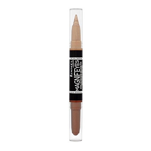 Rimmel London Magnif'Eyes Double Ended Eyeshadow and Liner 3, Queens of a Bronzed Age, 1.6 g