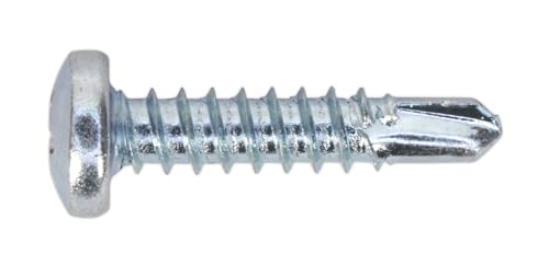 Sealey SDPH4219 Self Drilling Screw 4.2 x 19mm Pan Head Phillips Zinc D7504N Pack of 100
