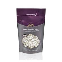 Italwax Solo Janvier Dans Les Alpes - 100g / 3,52 oz - Hard wax beads for hair removal - White -Scent free creamy and soft synthetic formulation - For alla skin type - Face, armpit and bikini area