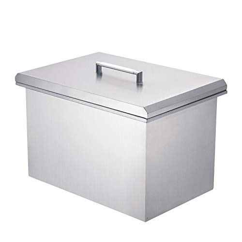 Bañera de Hielo de Acero Inoxidable 14"x20.5"x13.25" miniatura 1