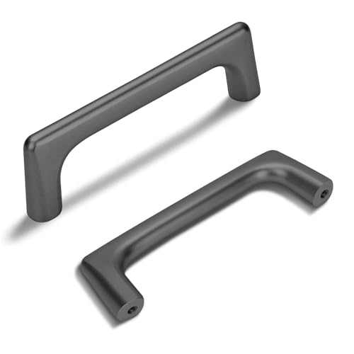 Lardmon 10 Pack Matte Dark Gunmetal Gray Modern Cabinet