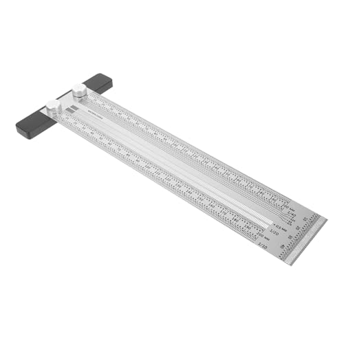 NUOBESTY Woodworking Marking Ruler for Carpentry Measuring Tool Scale Multifunctional Ruler for Woodworking Projects