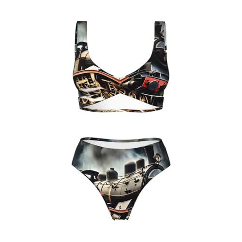 Maillot de bain 2 pièces ventre plat pour sculpter la silhouette à la plage