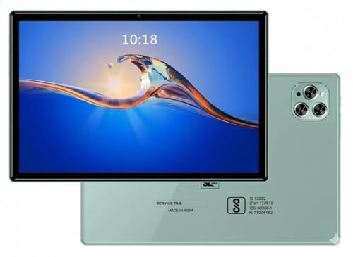 Image of DOMO Slate SL39 10.1-Inch 4G Tablet PC, inbuilt Storage, 4GB RAM + 32GB,1TB Expandable, Dual SIM Slot, Bluetooth, Octa Core CPU, GPS, (Green)