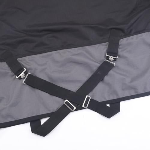 Couverture pluie pour cheval 1200D indéchirable imperméable extérieur 165cm - 6