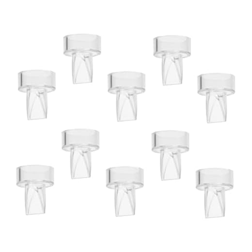 COOLHIYA 10 Pcs acessórios para bomba tira leite válvulas refluxo válvulas bomba leite bomba extratora leite bomba tira leite manual peças bomba mama feminina manobrista