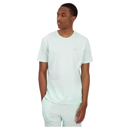 Tee-shirt homme Le Coq Sportif en coton manches courtes vert honeydew de taille XXXL