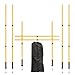 LTTGX Soccer Agility Training Poles Set: Football Speed Training Equipment with 6Soccer Agility Poles Adjustable Height Hurdles for Basketball Athletes Youth