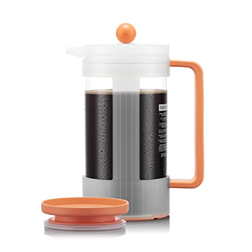 Bodum K12084-447S-143-Y21 BEAN Prensa de café sostenible 1.0l, 34oz, con tapa Yohki