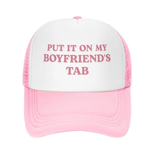 Image of Funny Trucker Hats for Women Hot Pink Funny Gag Baseball Cap for Girls Women Men Hat