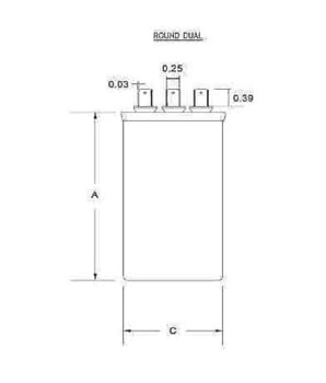 Furutaco Supco | Motor Run Capacitor | CD45D5440 | 2JSupply