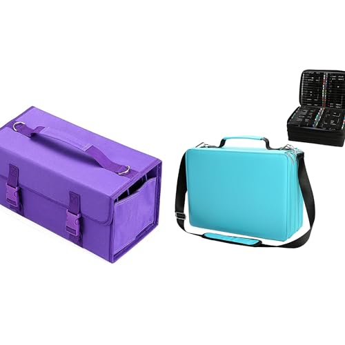Image of Marker Case, 171 Slots +224 Slots Alcohol Marker Case Markers Carrying Bag Holder for Art Sketch Marker, Permanent Paint Marker, Dry Erase Marker, Repair Marker Pen, Color Highlighte Art Supplies