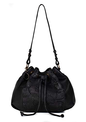 Frye Vivian sac seau en cuir noir élégant pour femme