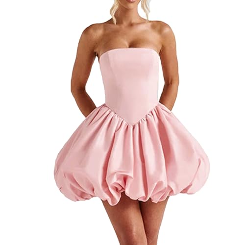 Robe élégante sans bretelles asymétrique : le confort d'un bustier ajusté