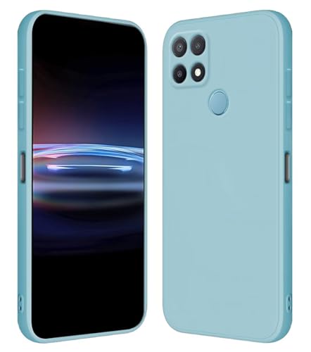 RankOne Funda para OPPO A15 (6.52' Inches) Carcasa de Silicona de TPU Suave - Azul Claro