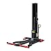 SPL700 Single Post Mobile Car Lift, 7000 lb Portable Hydraulic Automotive Lift, 110V Power Supply, Professional Mobile Single Post Lift for Car Repair and Home Garage