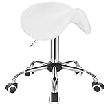 Bürostuhl mit komfortablem Sitzvergnügen: Der Drehstuhl ist mit hochdichtem Schaumstoff gepolstert. Das weiche und formstabile Material verbessert das Sitzvergnügen. Die Schaumstofffüllung wird mit Kunstleder bezogen, die verschleißfest, wasserabweisend und schmutzabweisend ist. Zur Reinigung sollten Sie nur mit einem feuchten Tuch wischen.