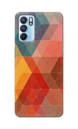 Image of Printed Hard Back Cover Case for Oppo Reno6 5G | Oppo Reno 6 5G Back Cover (Crumpled Design) -1111