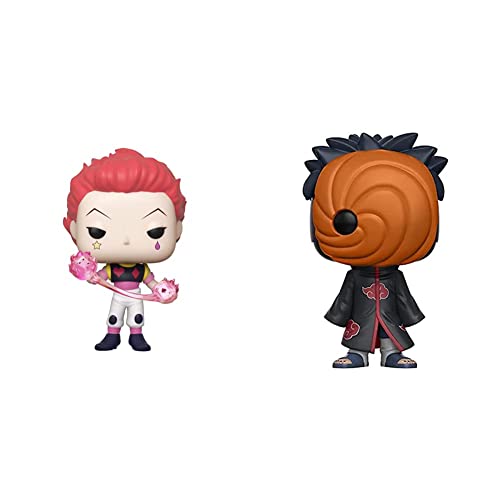 Funko Pop! Animation: Hunter x Hunter - Hisoka, Multicolor,3.75 inches & POP Anime: Naruto Shippuden Tobi Toy Figure