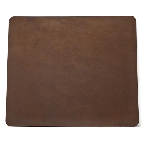 Image of Ashford Ridge Genuine Leather Mouse Pad – Elegant Mouse Mat for Office & Home | Smooth Surface, Durable & Stylish Desk Accessory - Vintage Brown