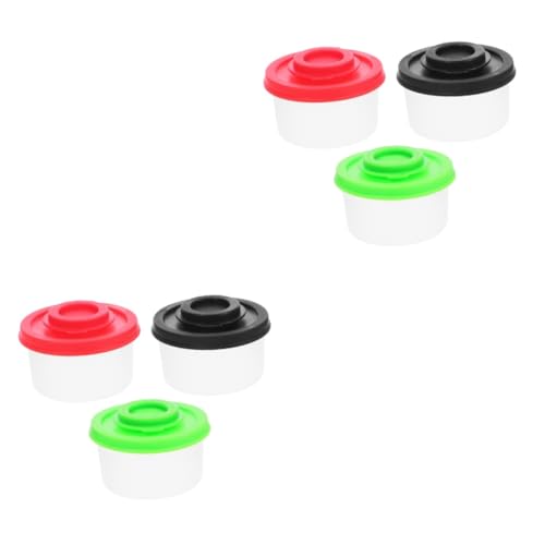 MUCKLILY 2sets Seasoning Jars Small Salt Pepper Pepper Dispenser Jar Kitchen Seasoning Bottles 3pcs*2