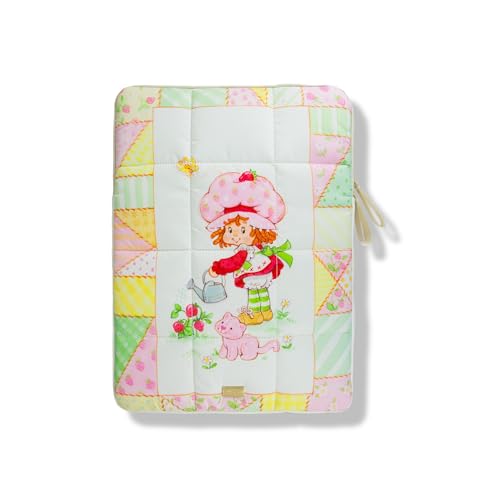 Sonix | Puffy Laptop Sleeve | 15-16 Inch, Quilted Pillow Puffer Laptop Carrying Case, Computer Sleeve | Strawberry Shortcake Patchwork Floral
