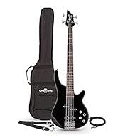 Pro Tone, Sleek Body Contours and Maximum Playability 3/4 Size for Younger Players Blending Single-Coil Pickup with Split-Coil Pickup for Range of Tone-Shaping Possibilities Includes Gig Bag, Strap, Picks and Cable