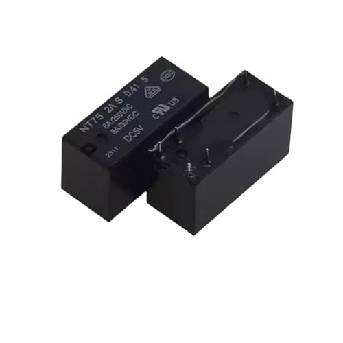Relais NT75-2C-S-0.41-5 anti-surcharge pour circuit imprimé 8 pins 8A