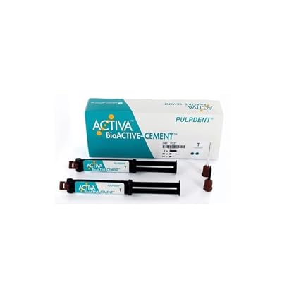 Pulpdent Corp Pulpdent VC2T Activa BioActive Dental Cement Value Pack شفاف